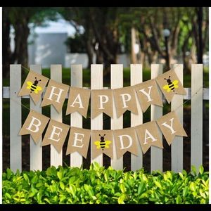 Bee themed 1st Birthday decorations